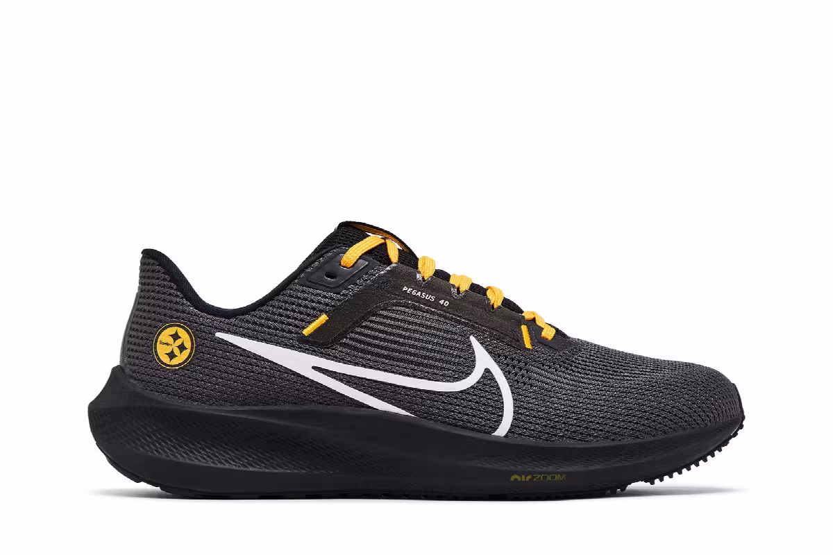 NFL x Nike Air Zoom Pegasus 40 Pittsburgh Steelers, view 2