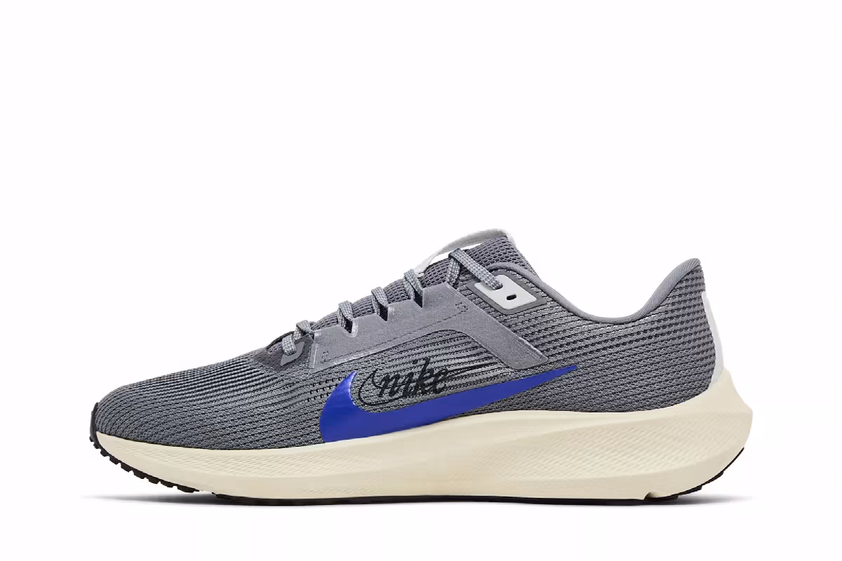 Nike Air Zoom Pegasus 40 Premium Quadruple Swoosh - Smoke Grey Racer Blue, view 4