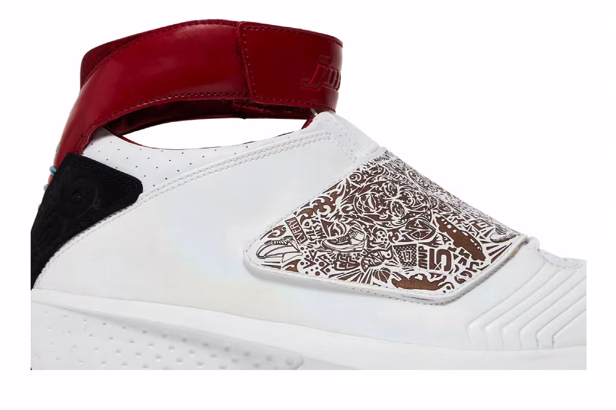 Air Jordan 20 OG White Varsity Red, view 3