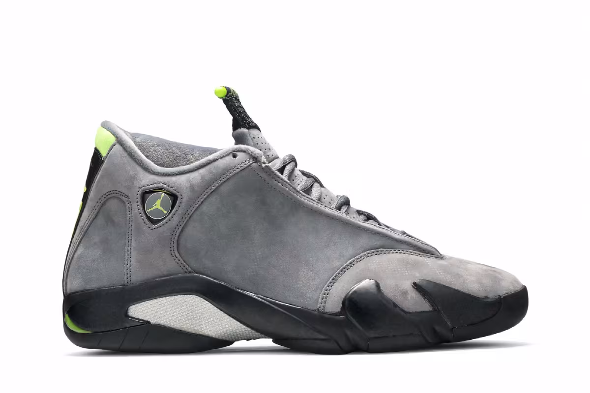 Air Jordan 14 Graphite Chartreuse, view 2