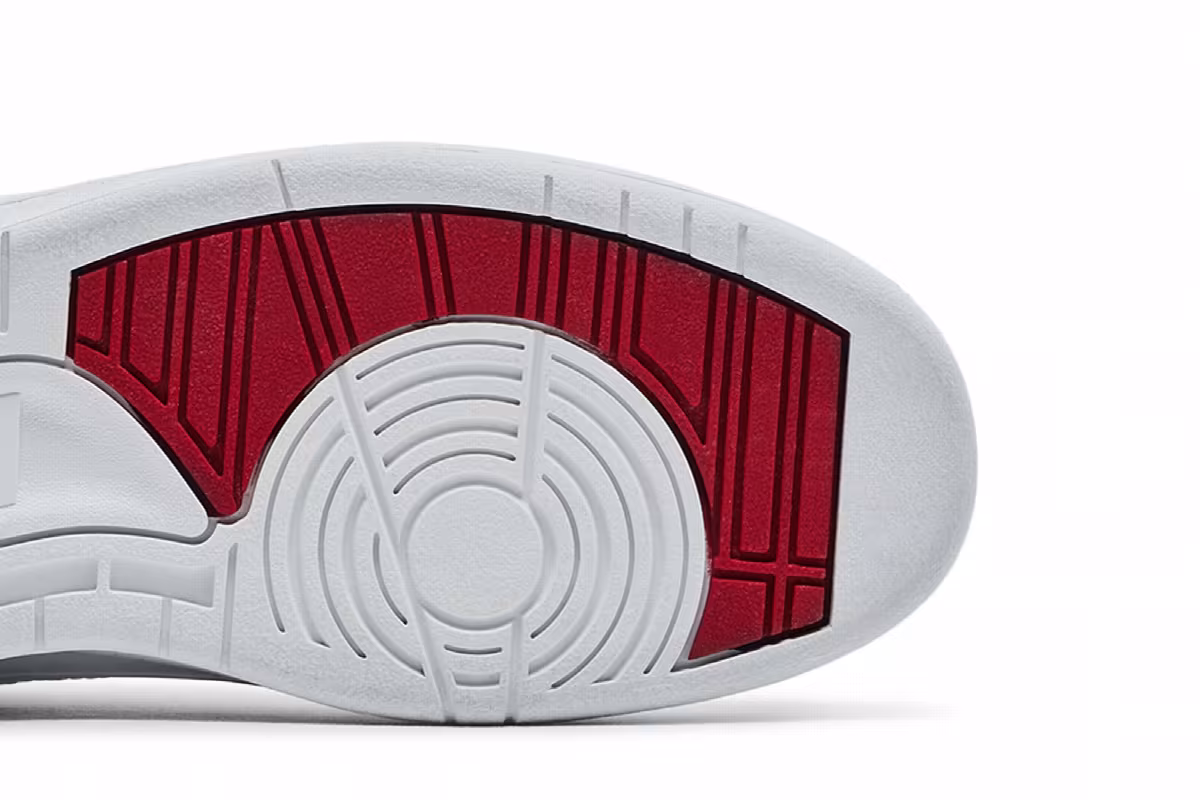 Air Jordan 2 Low White Varsity Red, view 6