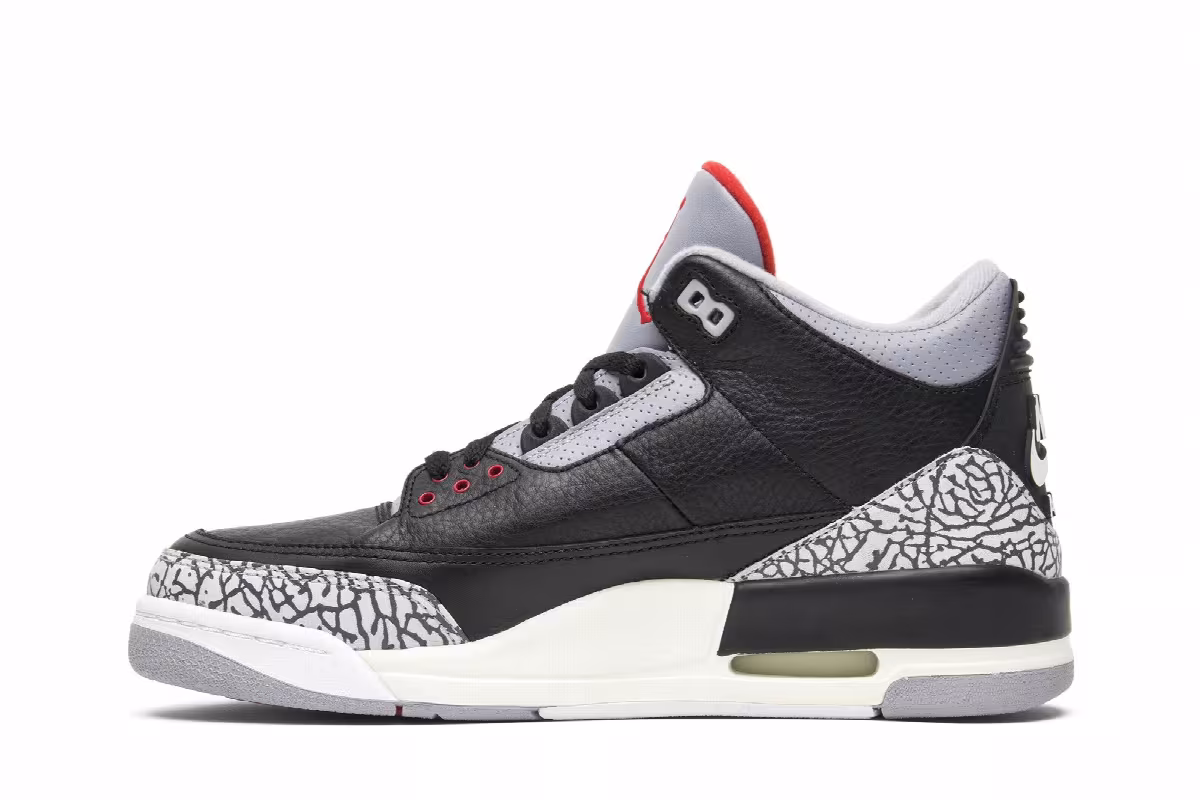Air Jordan 3 Black Cement 2001, view 4