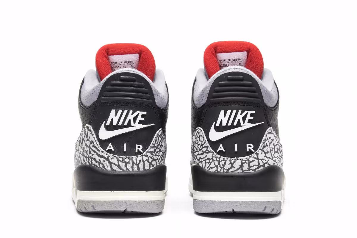 Air Jordan 3 Black Cement 2001, view 7