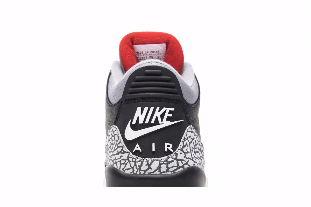 Air Jordan 3 Black Cement 2001, view 8