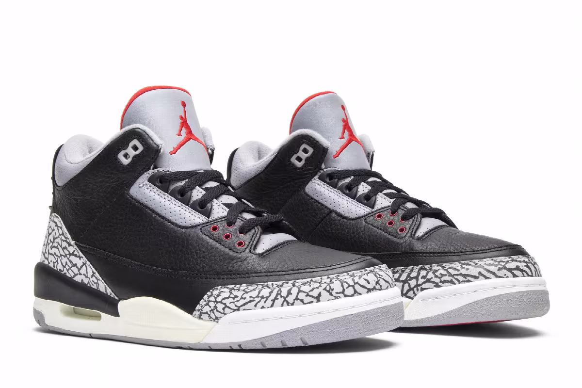 Air Jordan 3 Black Cement 2001, view 9