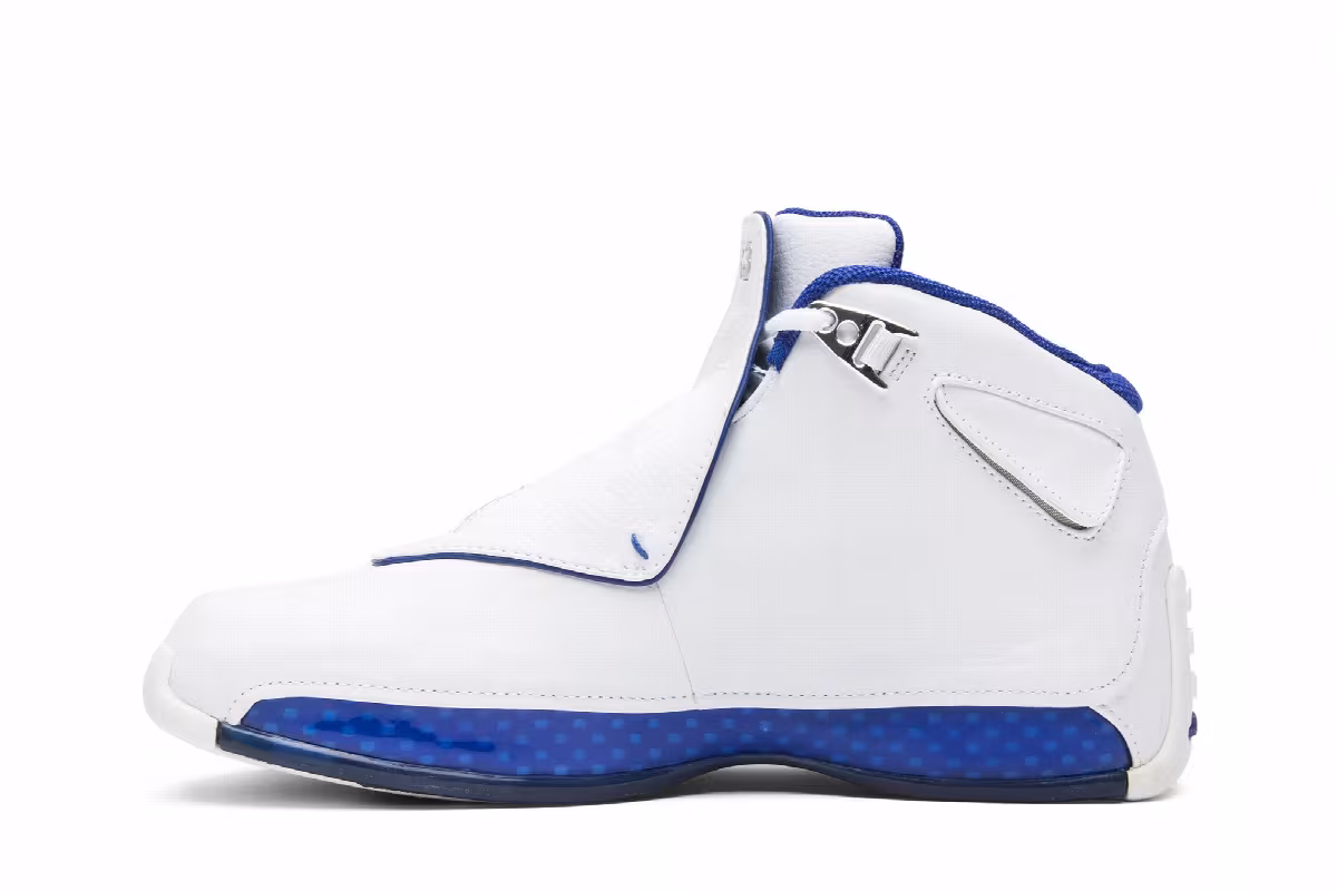 Air Jordan 18 OG White Sport Royal 2003, view 4