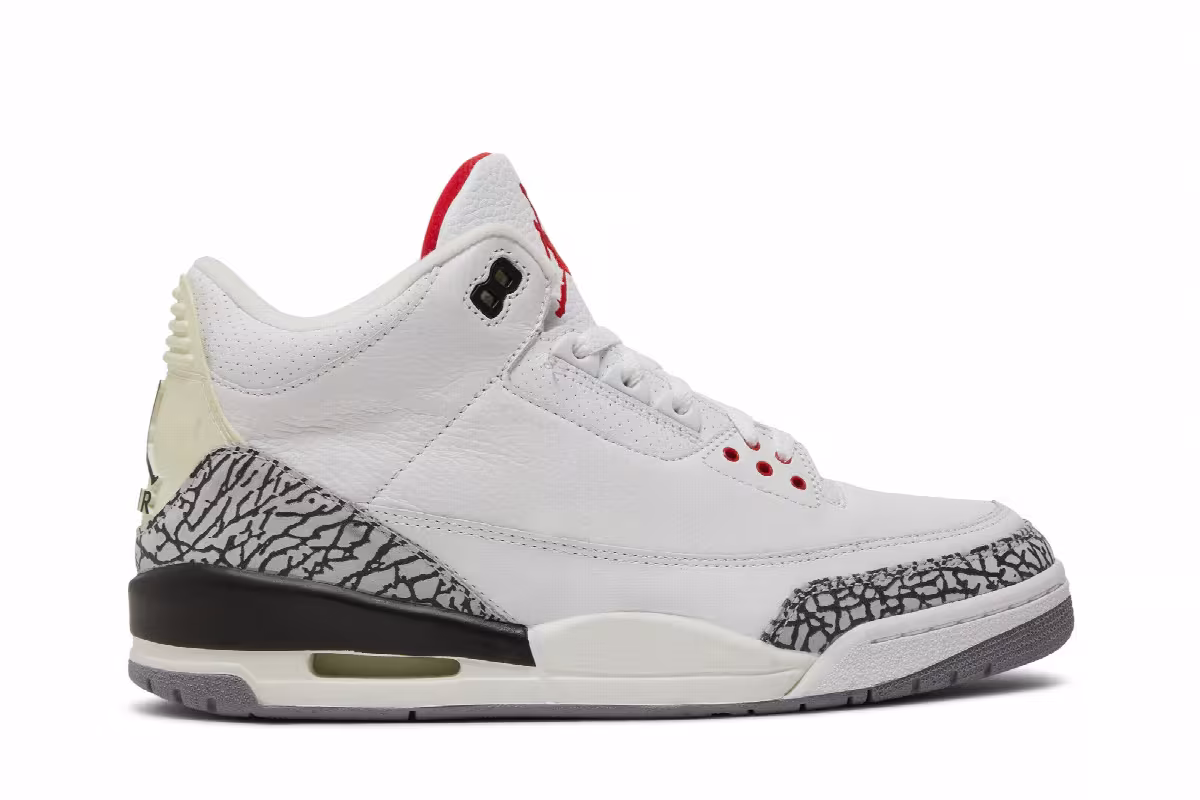 Air Jordan 3 White Cement 2003, view 2