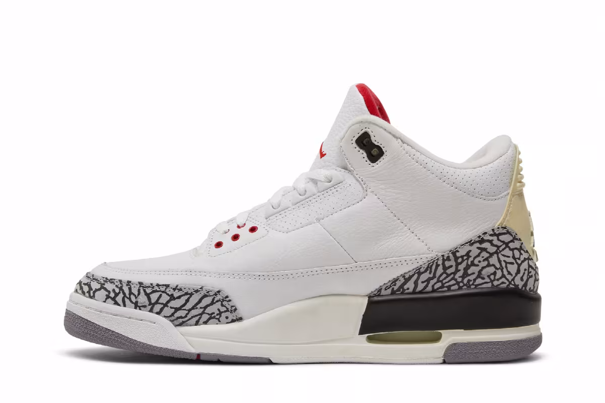 Air Jordan 3 White Cement 2003, view 4