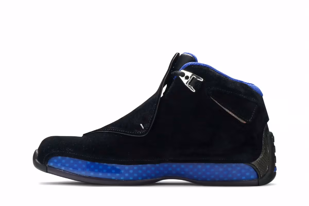 Air Jordan 18 OG Black Sport Royal 2003, view 4