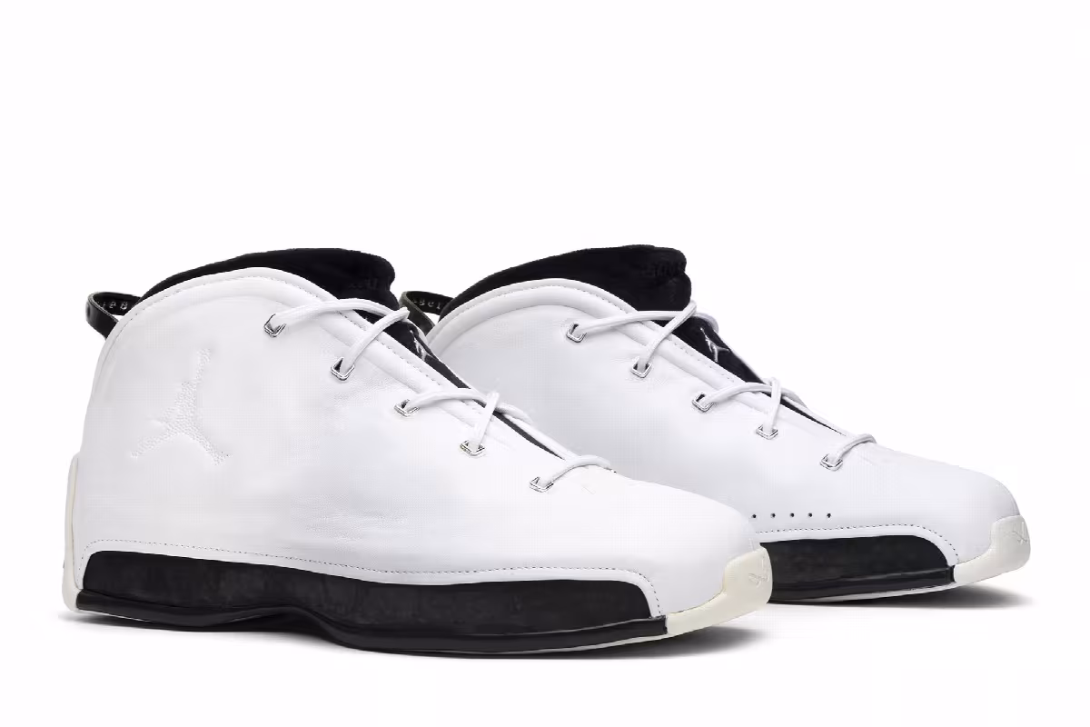 Air Jordan 18.5 OG White Black Chrome, view 9