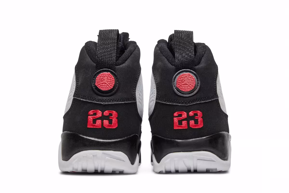 Air Jordan 9 White Black Red 2002, view 7