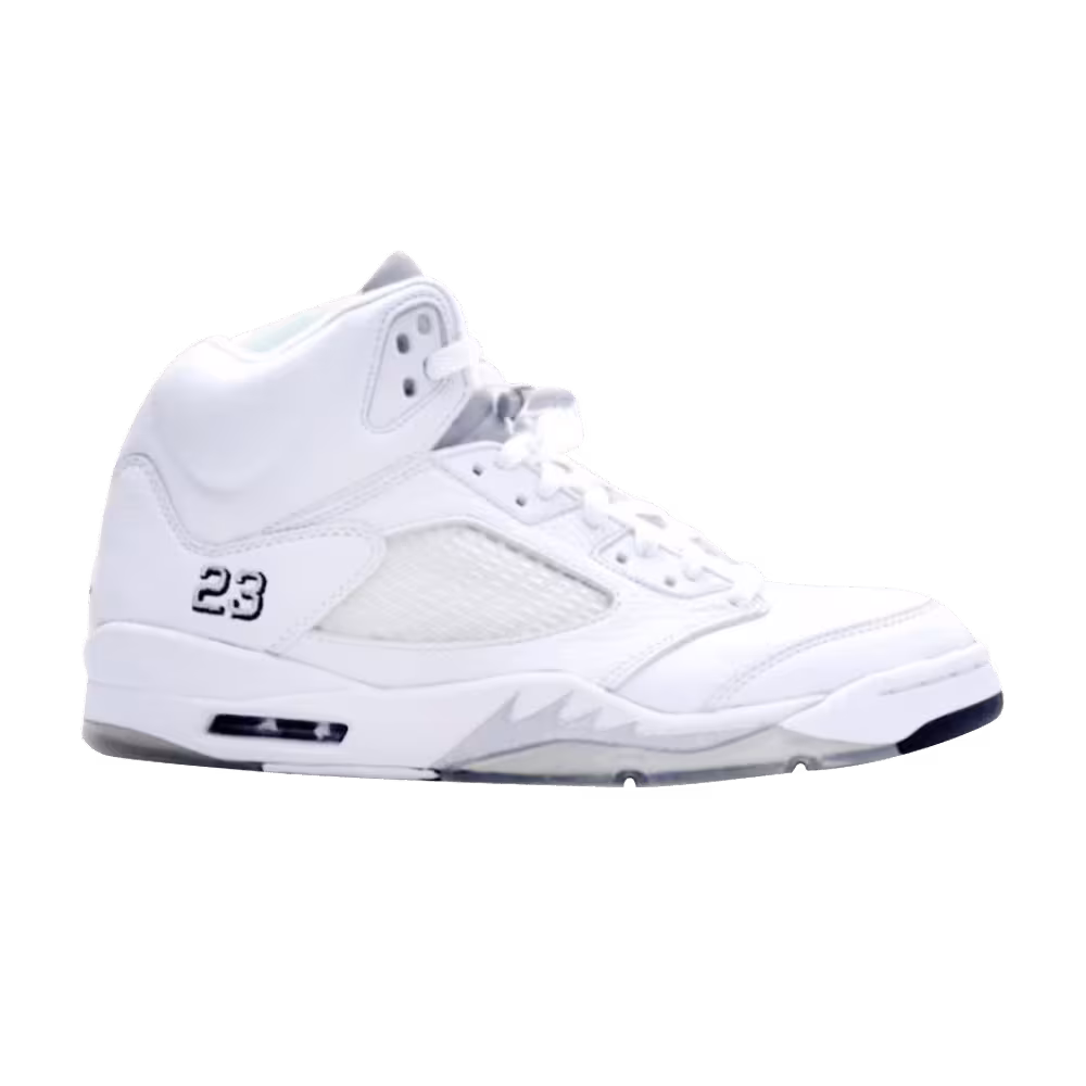Air Jordan 5+ White Metallic 2000