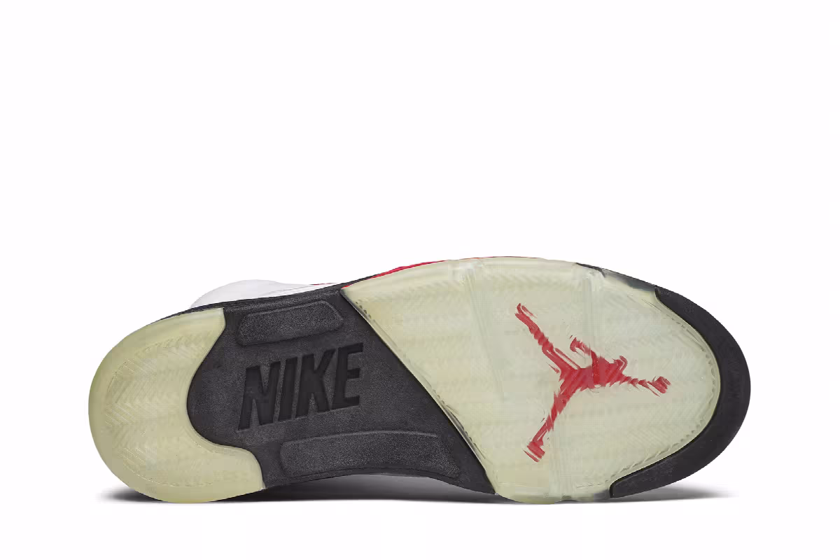 Air Jordan 5 White Fire Red 2000, view 5