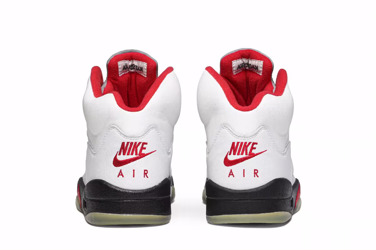 Air Jordan 5 White Fire Red 2000, view 7