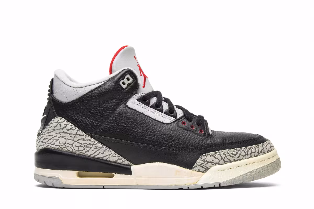 Air Jordan 3 Black Cement 1994, view 2