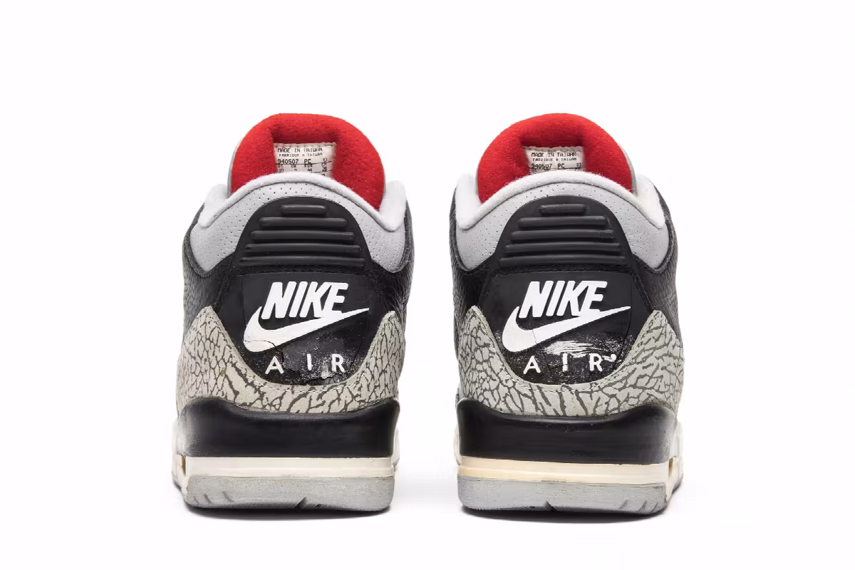 Air Jordan 3 Black Cement 1994, view 7