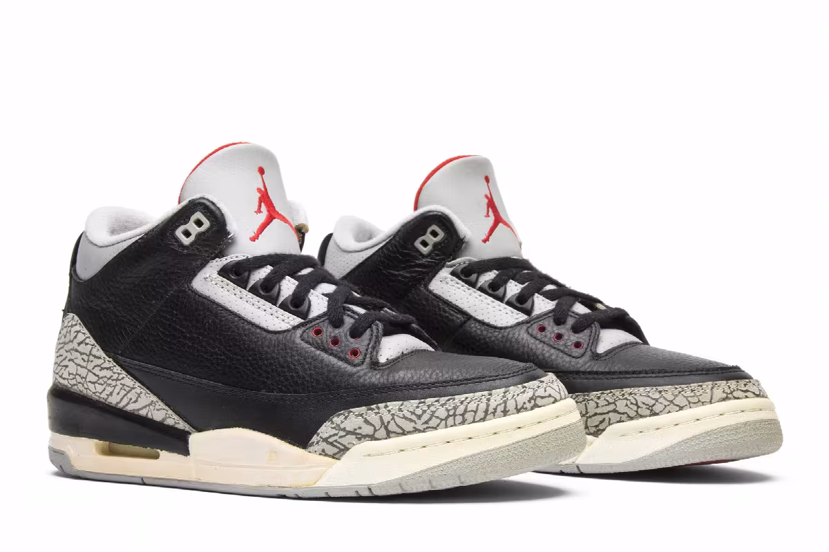 Air Jordan 3 Black Cement 1994, view 9