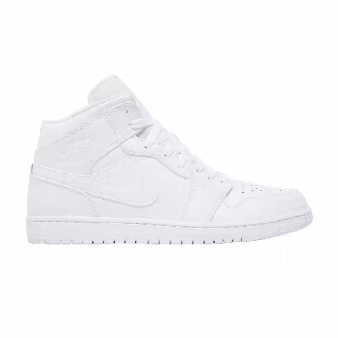 Air Jordan 1 Mid 'Triple White'