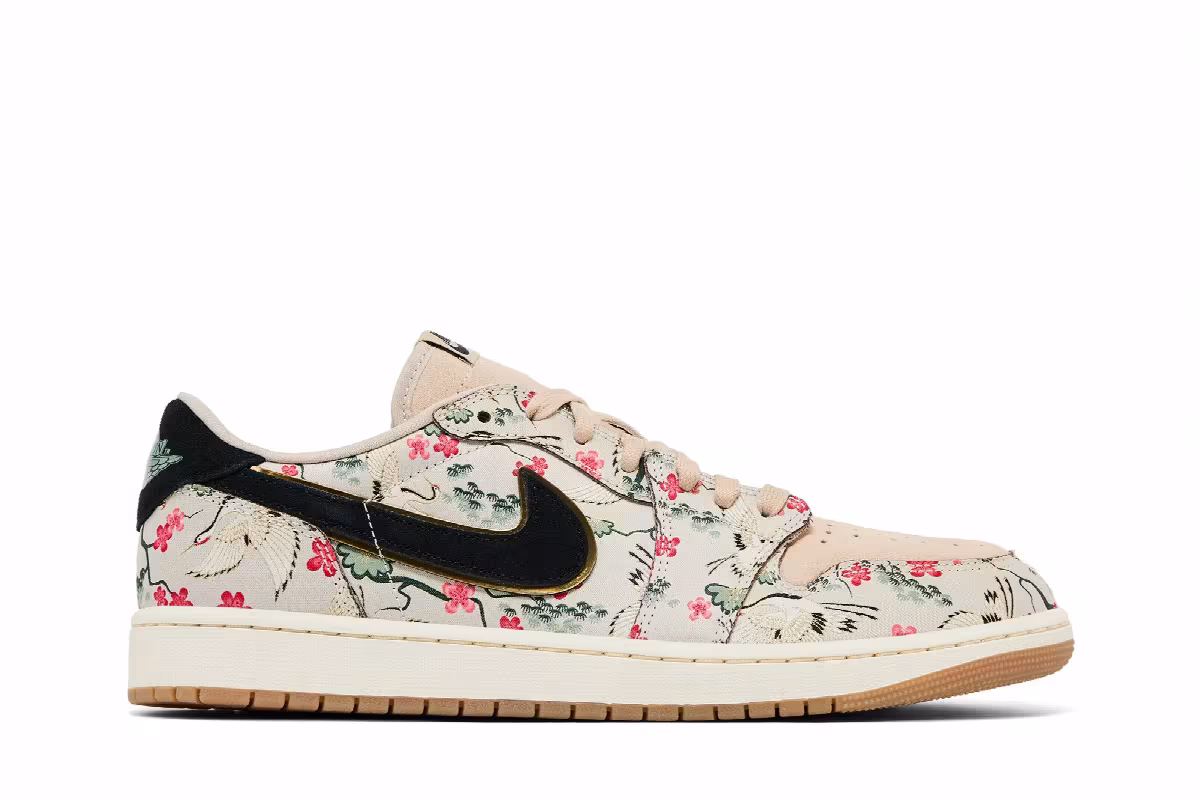 Rui Hachimura x Air Jordan 1 Low OG Cranes, view 2