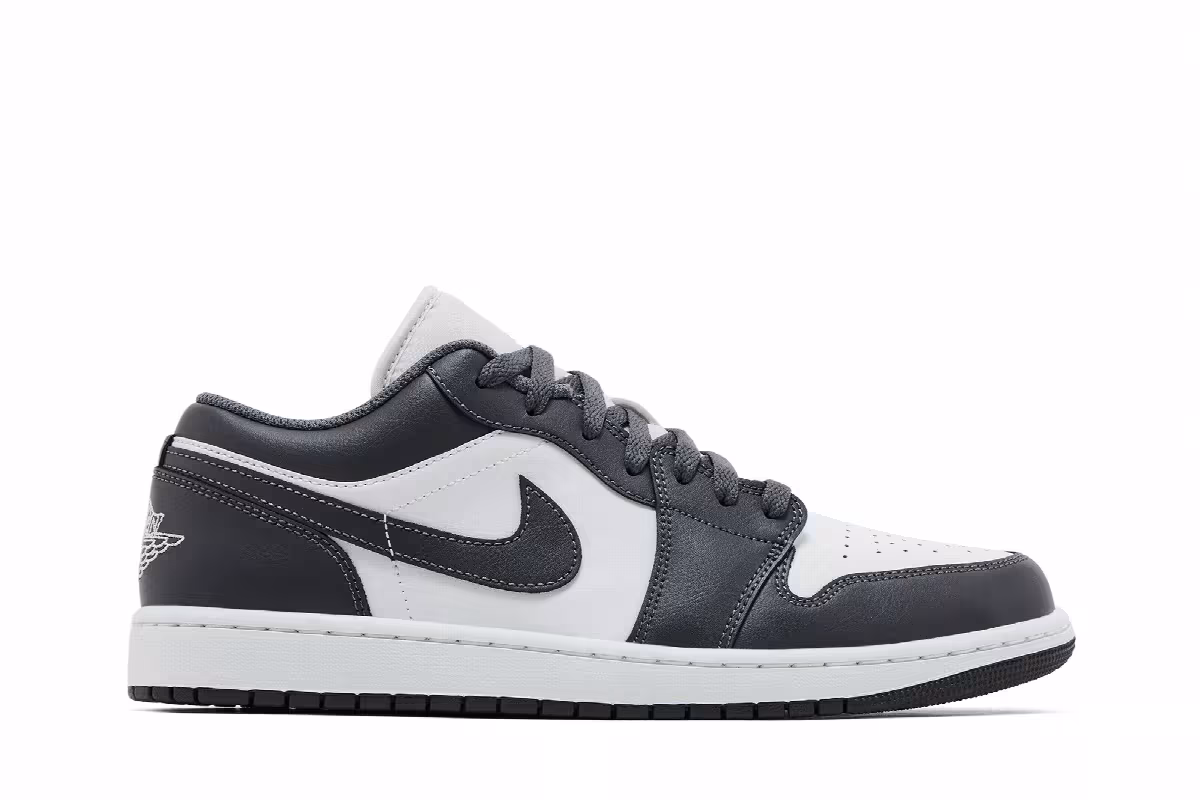 Air Jordan 1 Low Grey White, view 2