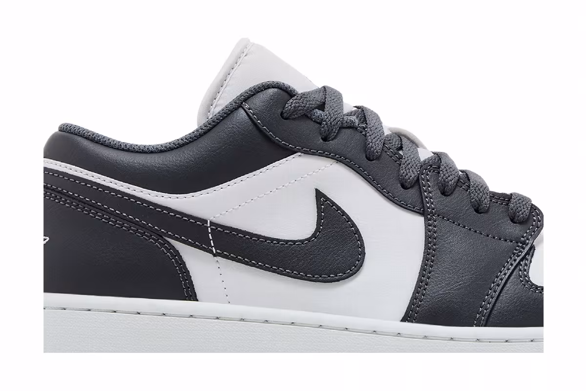 Air Jordan 1 Low Grey White, view 3