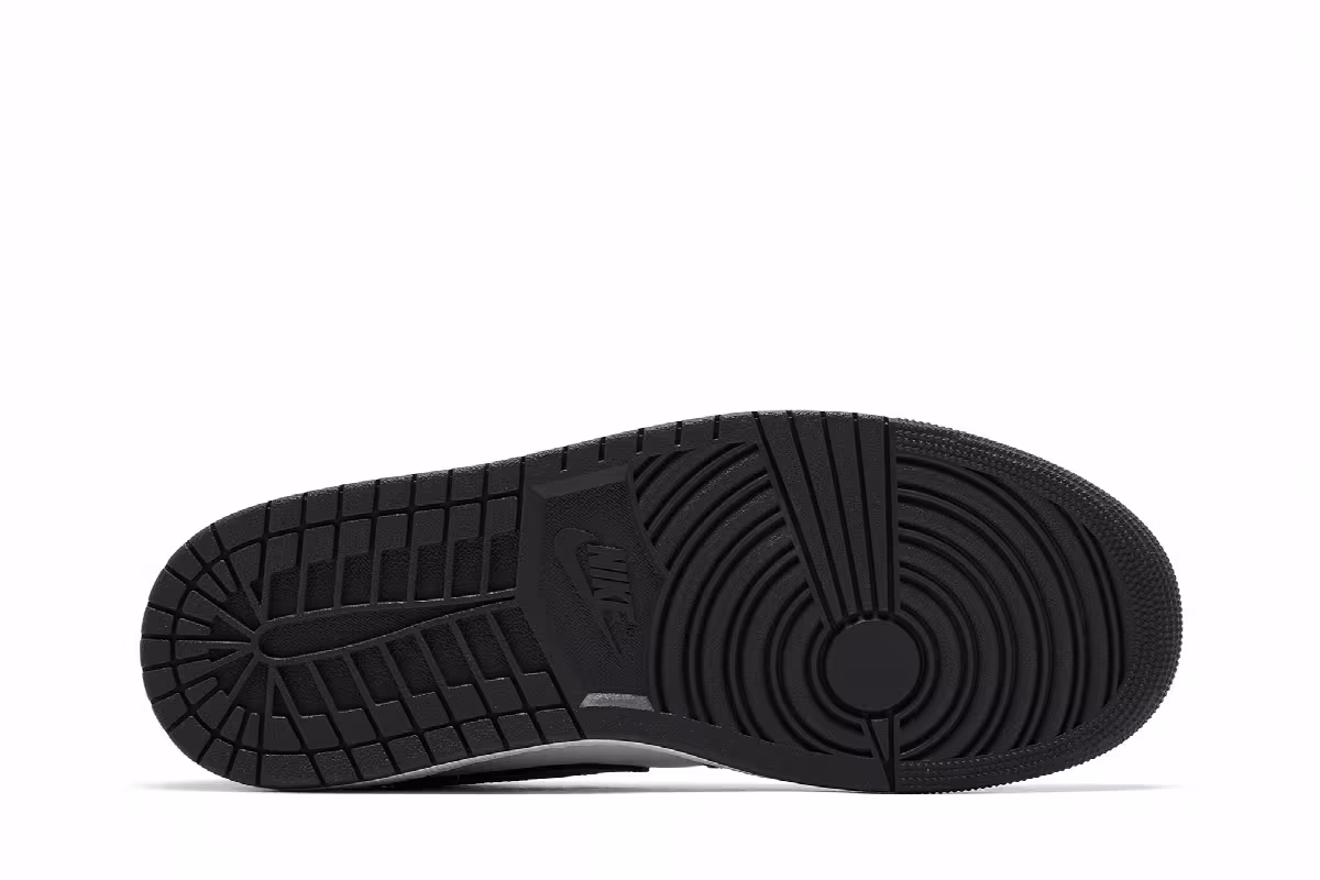 Air Jordan 1 Low Grey White, view 5