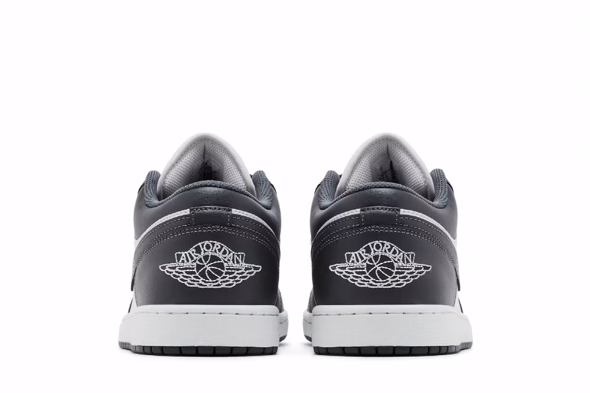 Air Jordan 1 Low Grey White, view 7