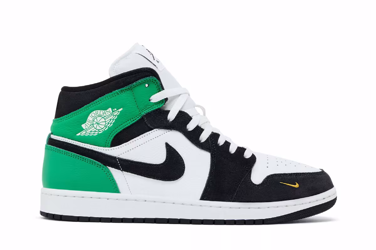 Air Jordan 1 Mid SE Lucky Green, view 2