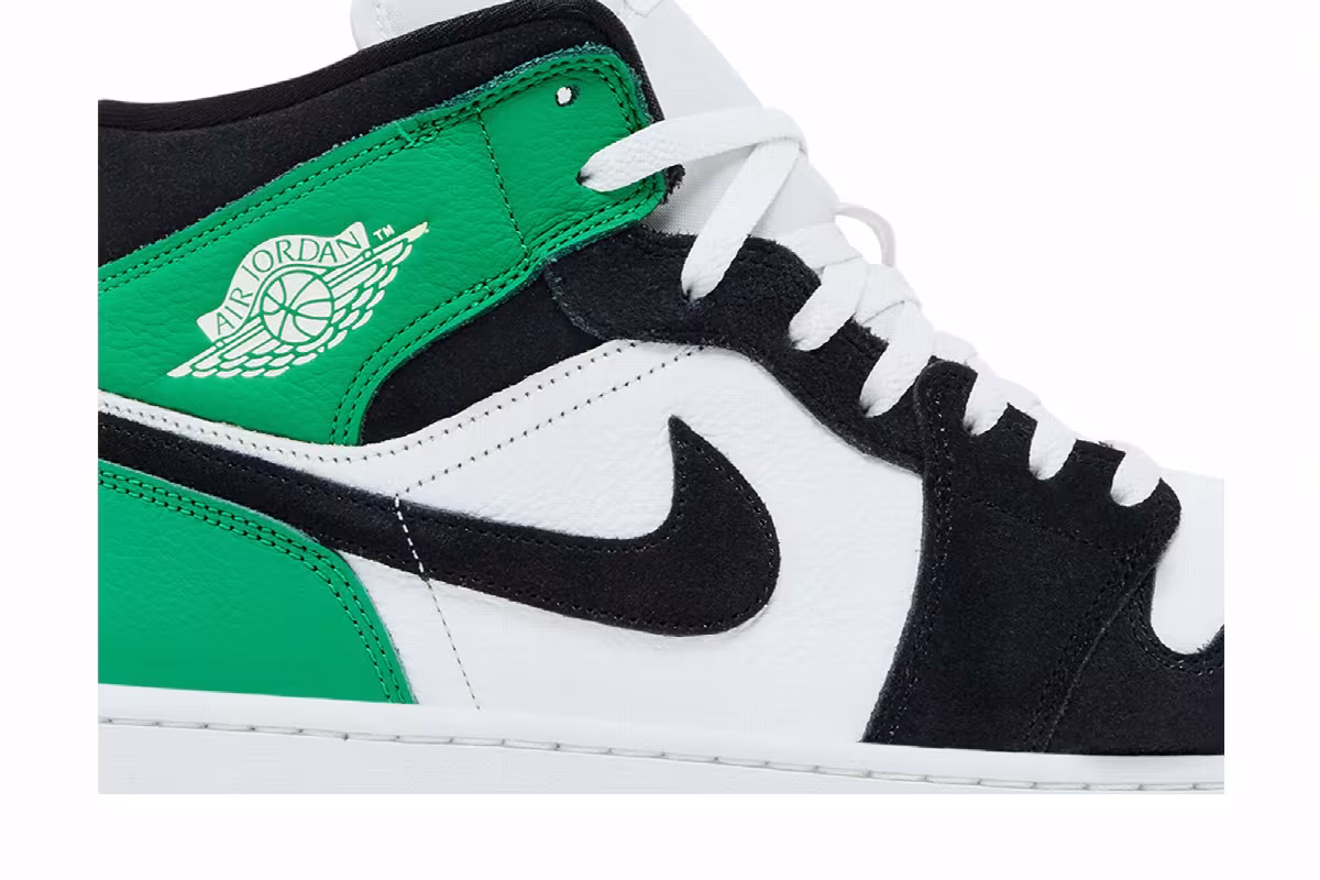 Air Jordan 1 Mid SE Lucky Green, view 3