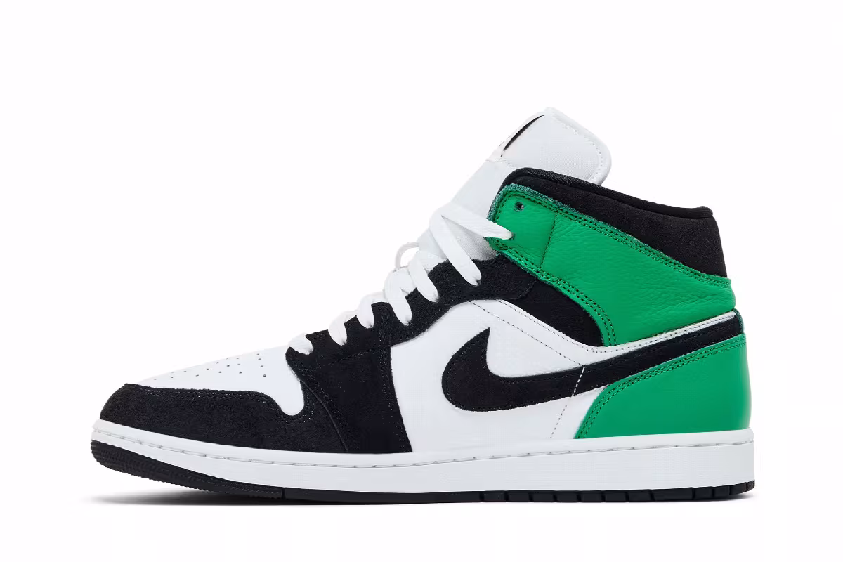 Air Jordan 1 Mid SE Lucky Green, view 4