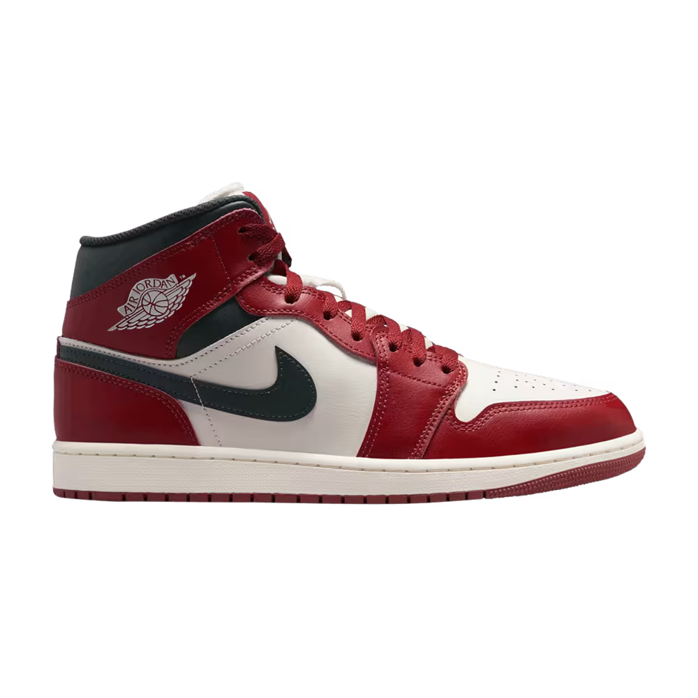 Air Jordan 1 Mid Redstone Midnight Green
