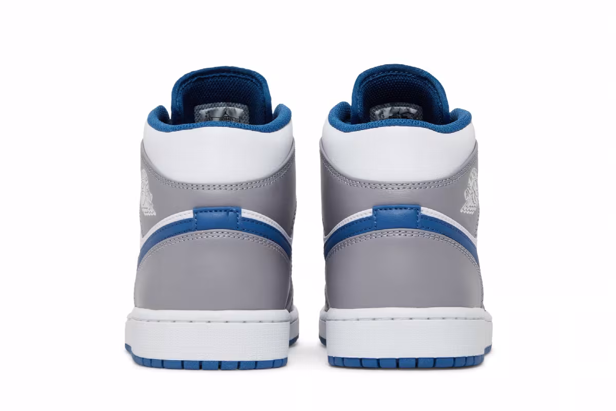 Air Jordan 1 Mid Cement True Blue, view 7