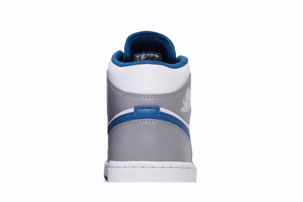 Air Jordan 1 Mid Cement True Blue, view 8