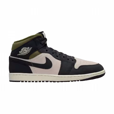 Air Jordan 1 Mid 'Off Noir Medium Olive'