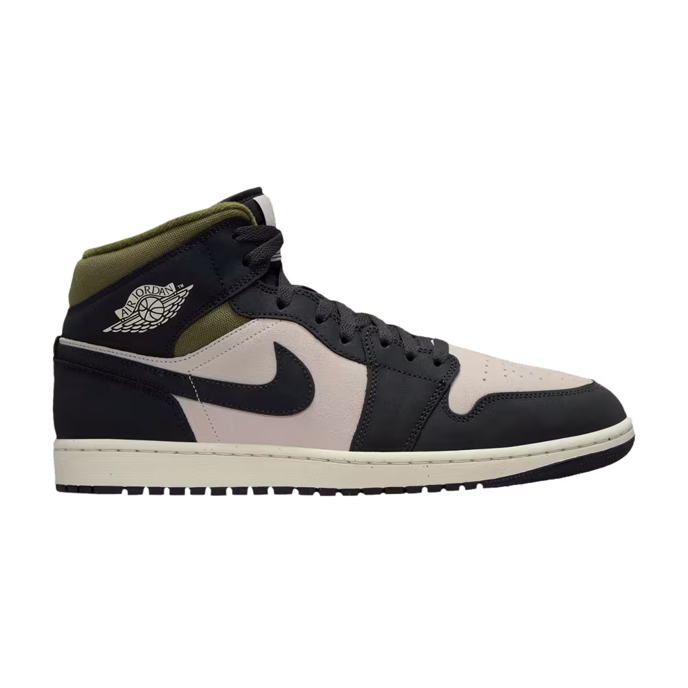 Air Jordan 1 Mid Off Noir Medium Olive