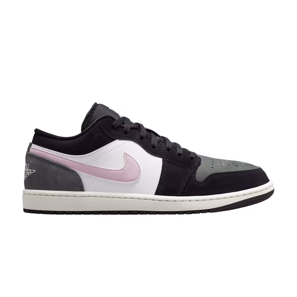 Air Jordan 1 Low SE Black Iced Carmine Iron Grey