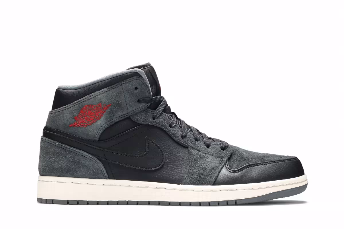 Air Jordan 1 Mid Anthracite, view 2