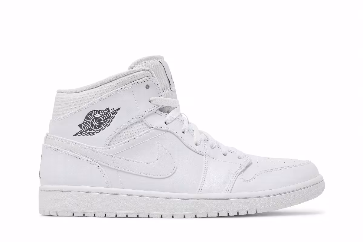 Air Jordan 1 Mid White Cool Grey, view 2