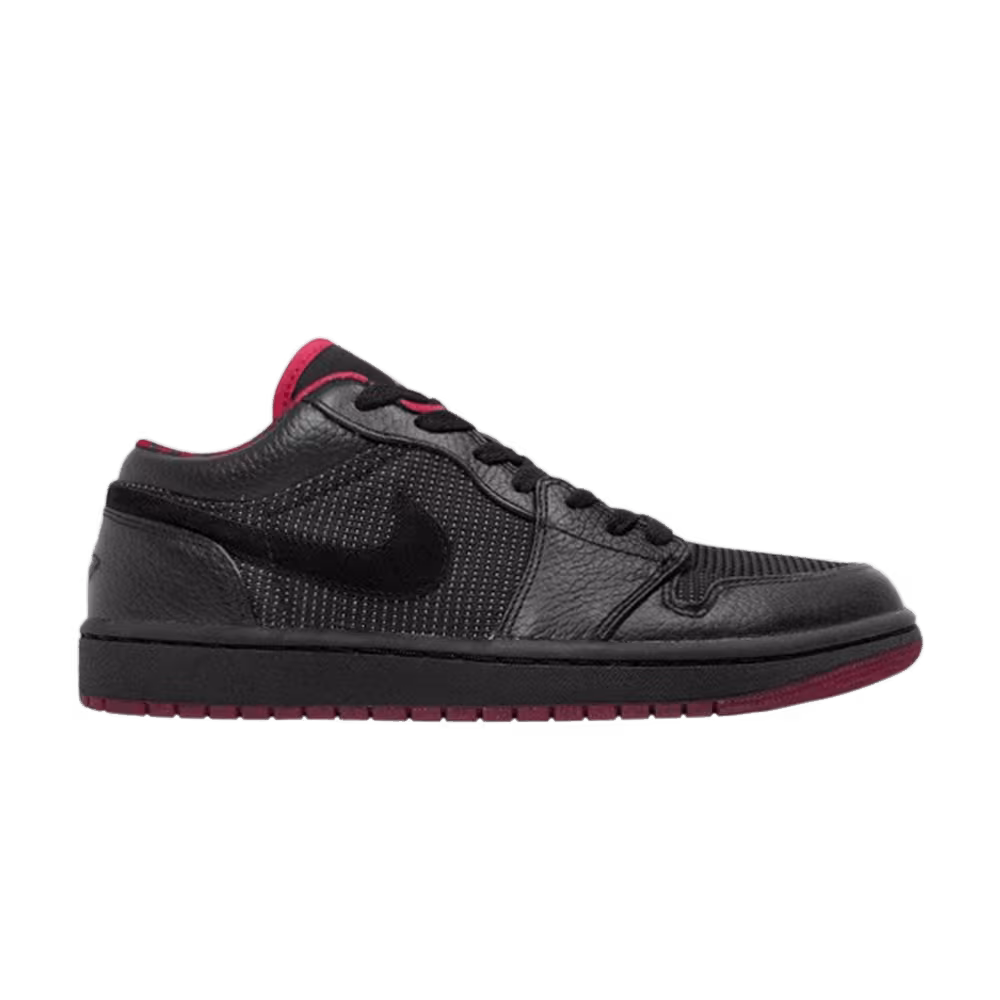 Air Jordan 1 Low Black Silver Red