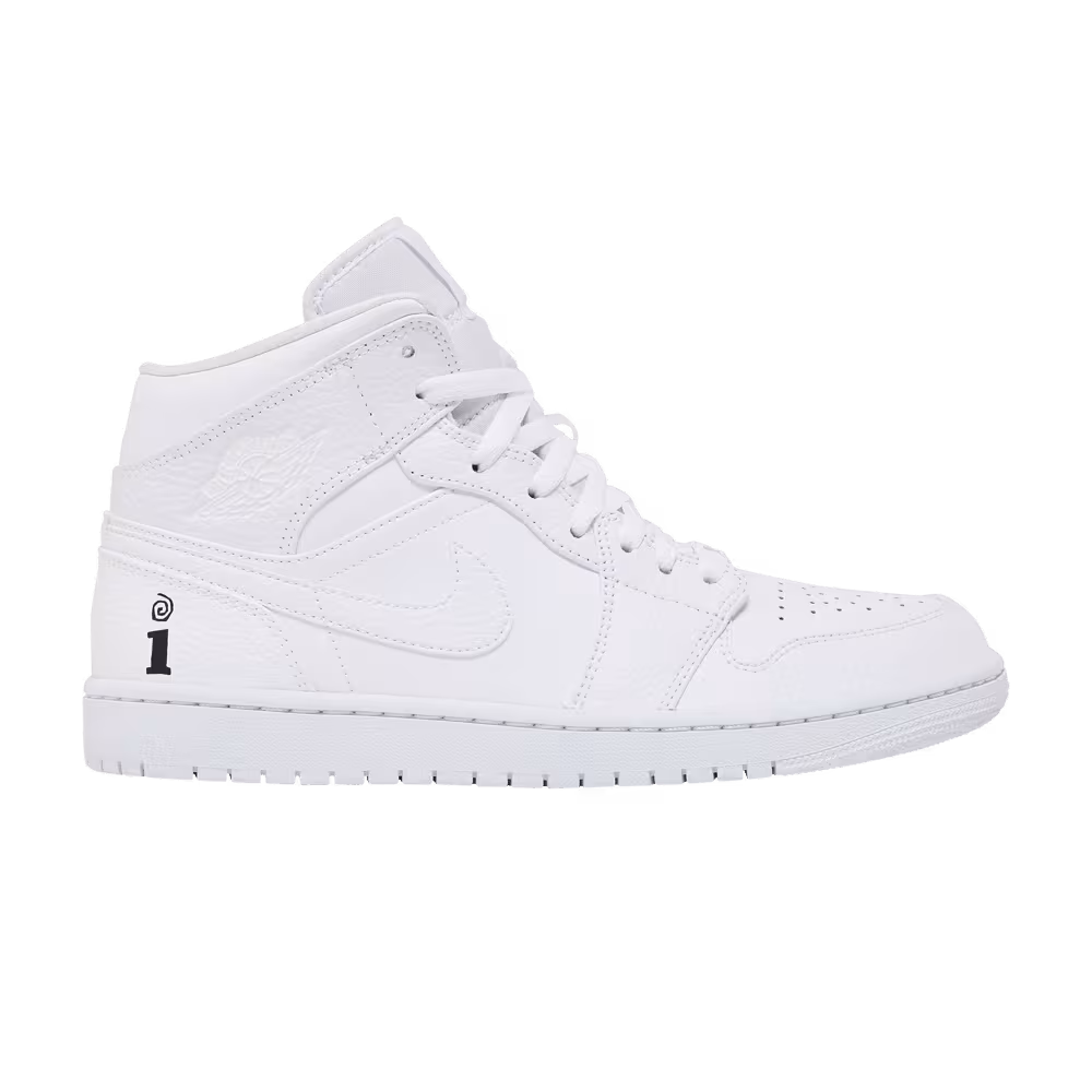 Interscope Records x Air Jordan 1 Mid Triple White
