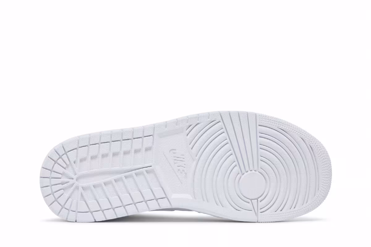 Interscope Records x Air Jordan 1 Mid Triple White, view 5