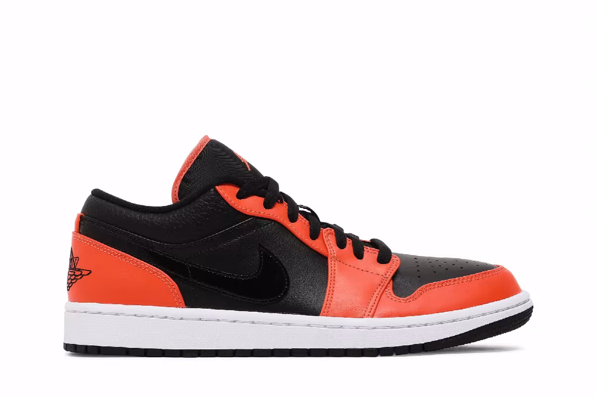 Air Jordan 1 Low SE Black Turf Orange, view 2