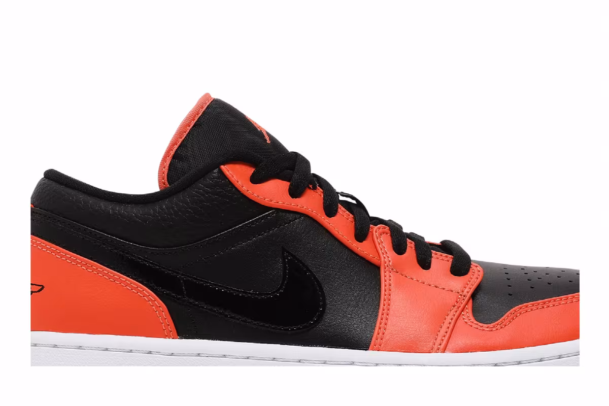 Air Jordan 1 Low SE Black Turf Orange, view 3