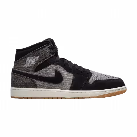 Air Jordan 1 Mid 'Black Denim'