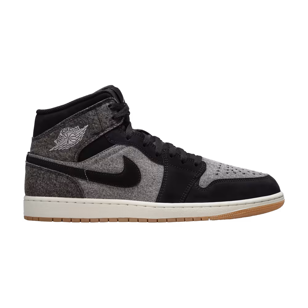 Air Jordan 1 Mid Black Denim