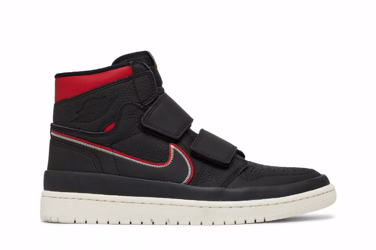 Air Jordan 1 High Double Strap Black Red, view 2