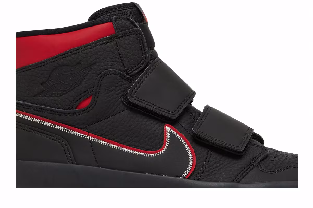 Air Jordan 1 High Double Strap Black Red, view 3