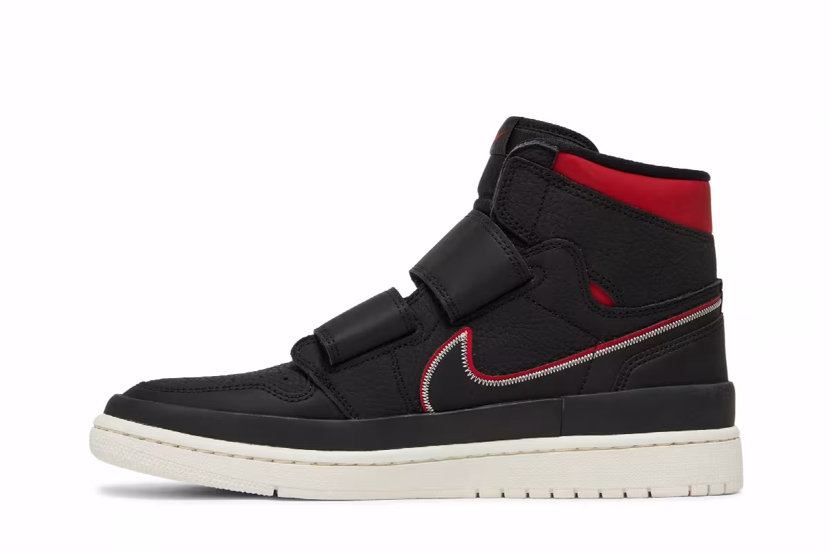 Air Jordan 1 High Double Strap Black Red, view 4