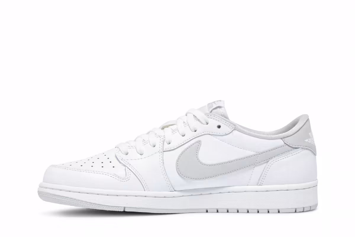 Air Jordan 1 Low OG White Neutral Grey, view 4