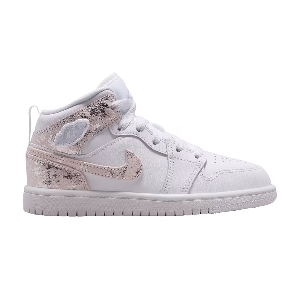 Air Jordan 1 Mid SE PS White Field Silver